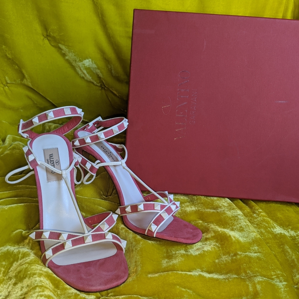 Valentino Free Suede Rockstud Stiletto Heel